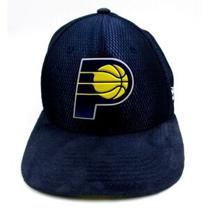 Indiana Pacers NBA New Era‎ 9Fifty Suede Bill Mesh Reflective Snapback Hat RARE